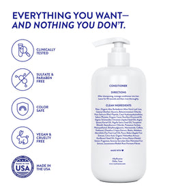 Routine Wellness bottle on bathroom shelf in lifestyle scene showing salon-quality routine benefit