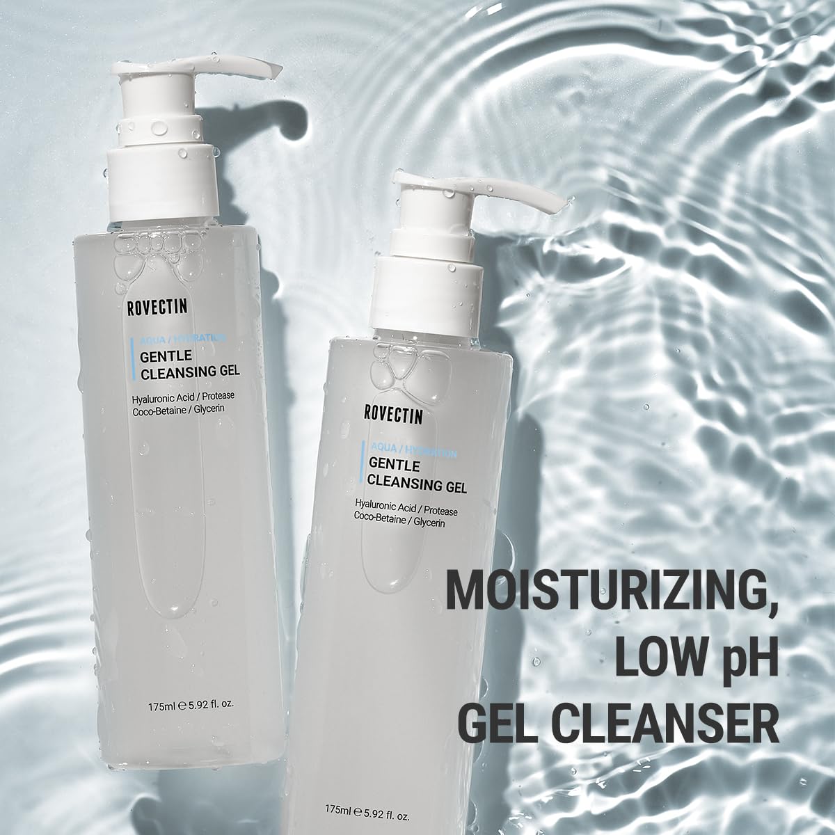 ROVECTIN bottle label detail showing pH balance and ingredient clarity