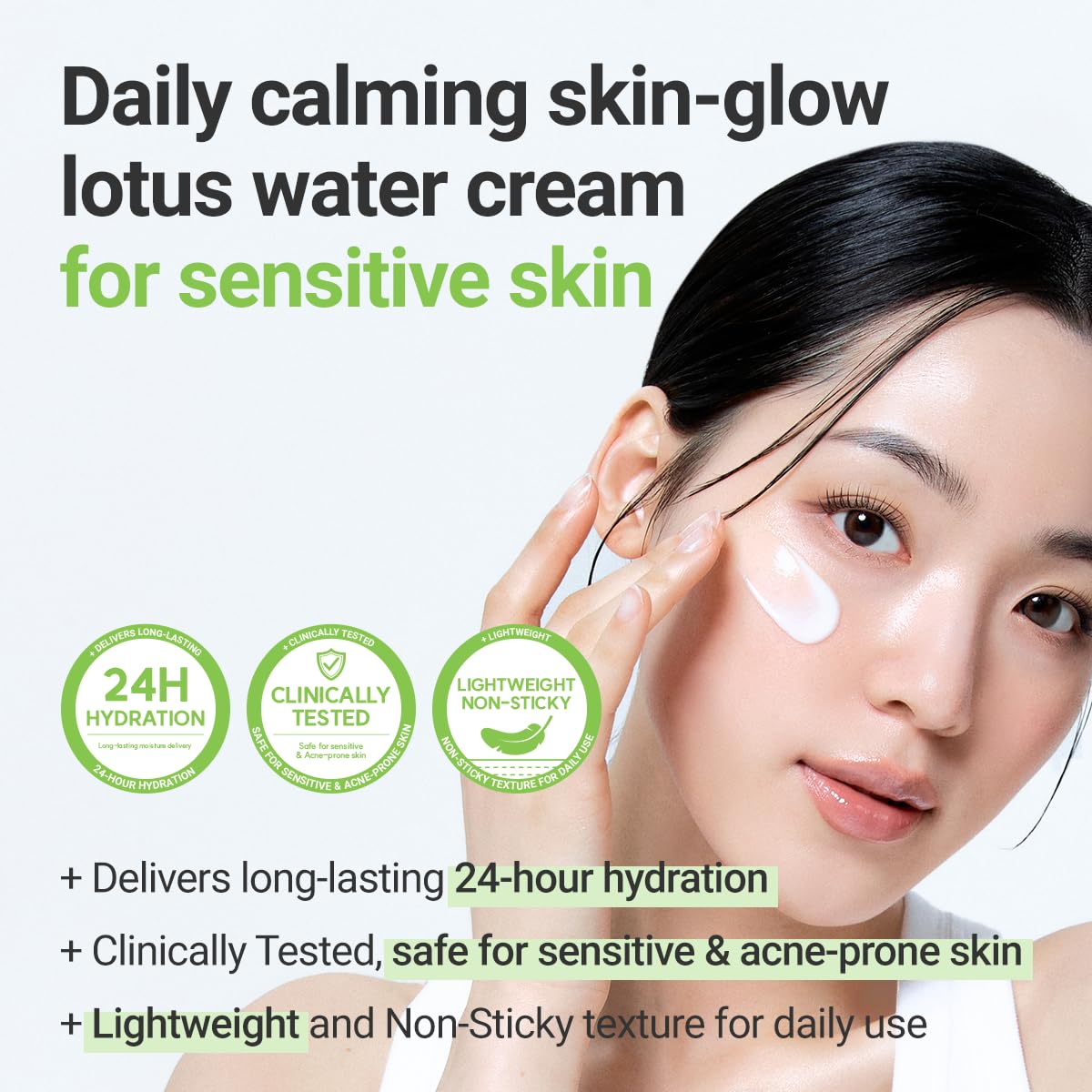 ROVECTIN open jar close-up revealing smooth cream for non-greasy moisturizing benefit