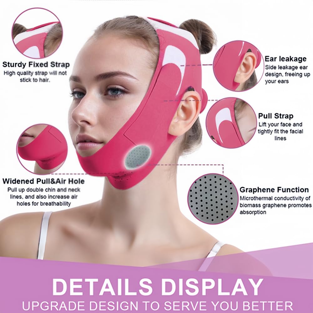 ROWMATE side profile on model demonstrating lifted jawline support