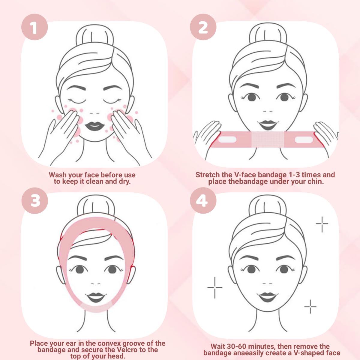 ROWMATE side profile demo showing chin support and jawline lifting benefit
