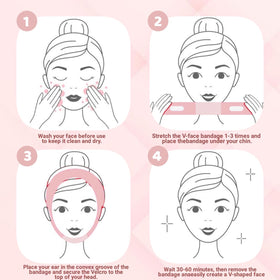 ROWMATE side profile demo showing chin support and jawline lifting benefit