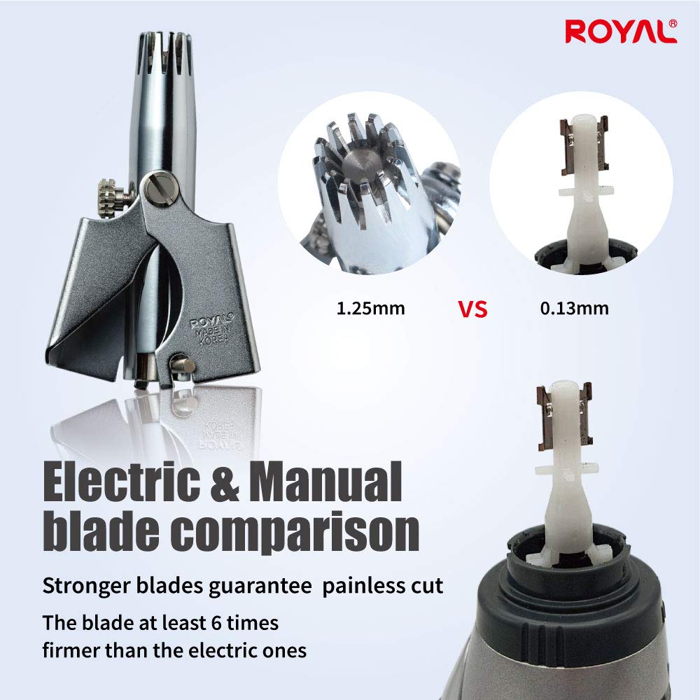 ROYAL Birdie detailed view of twelve dual-edged blades for efficient trimming