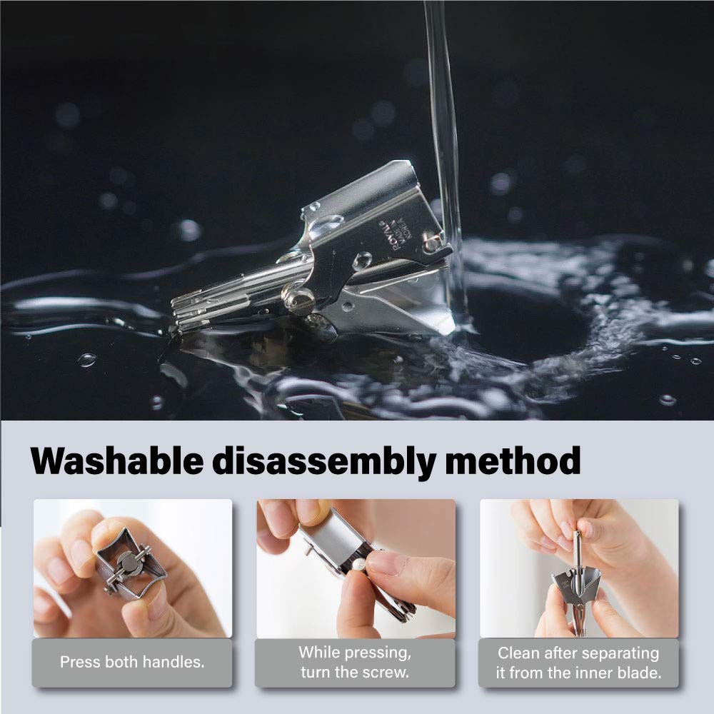 ROYAL Birdie rinsed under tap highlighting water-resistant cleaning benefit