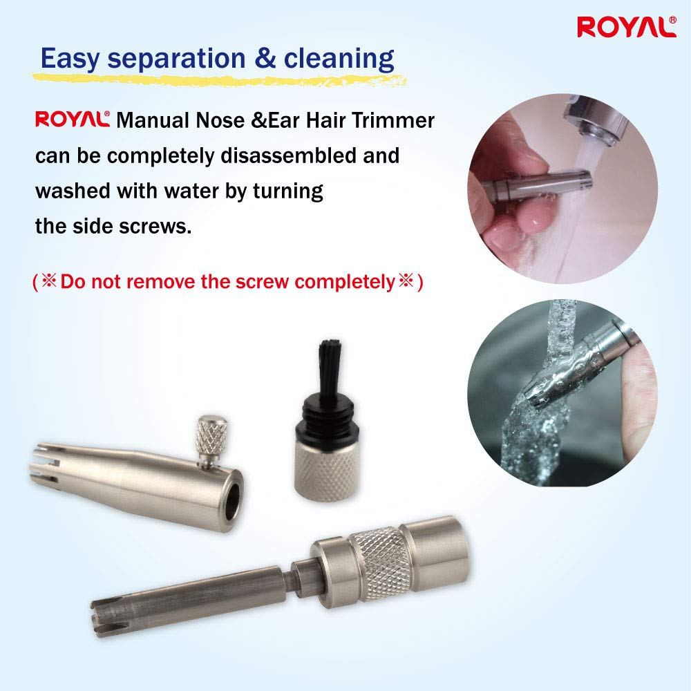 ROYAL ET-3 held in hand showing size and precise control