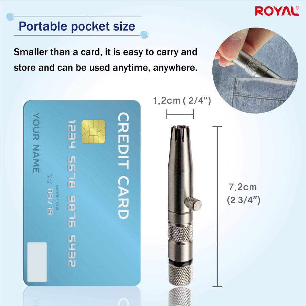ROYAL ET-3 being rinsed under tap for quick hygienic cleaning