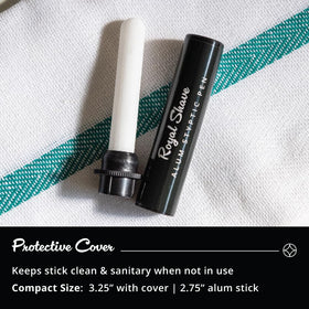 Royal Shave protective cap detail ensuring hygiene and longer-lasting use benefit