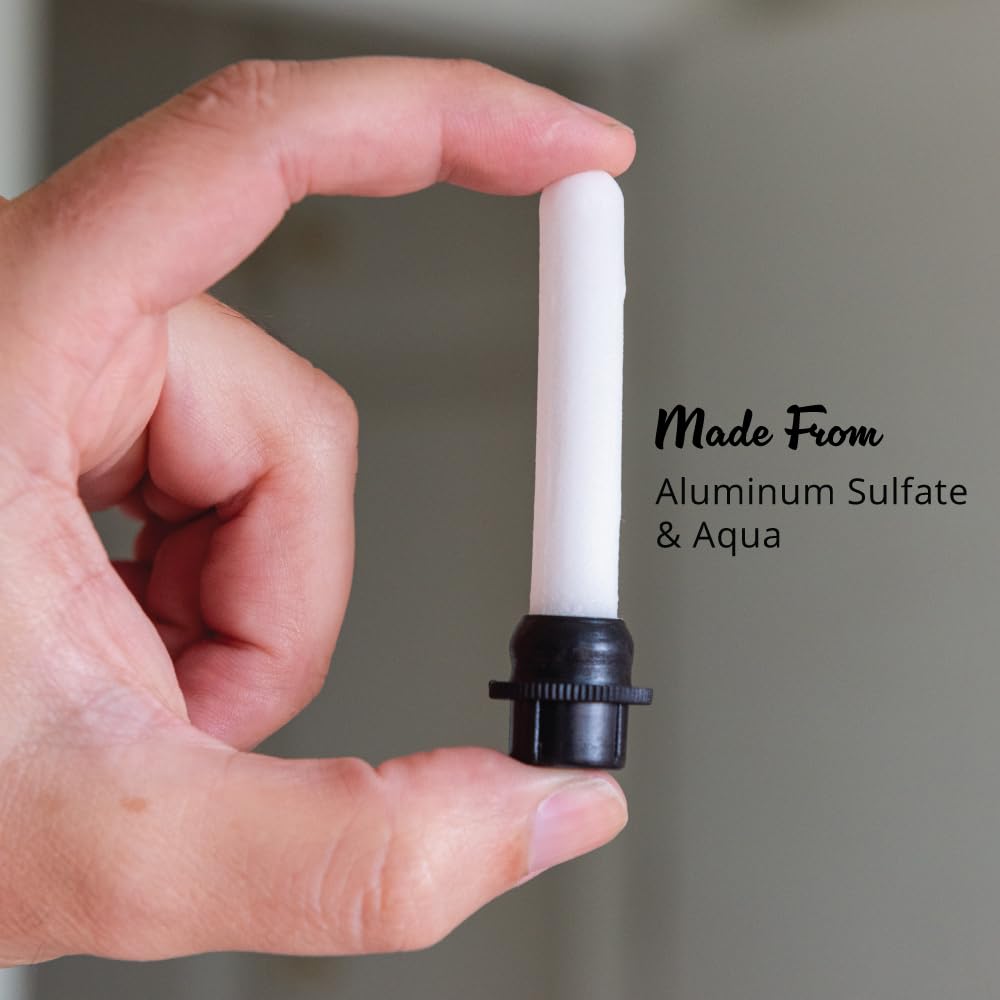 Royal Shave styptic pen applied to jawline demonstrating quick relief benefit