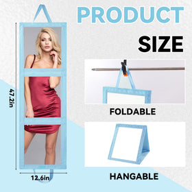 ROYALAY folded mirror in storage bag for compact travel and protected transport