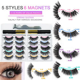 royaomis lash being applied to magnetic eyeliner showing easy glue-free attachment