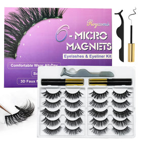 royaomis front packaging showing ten-pair kit and magnetic eyeliner benefit quick selection