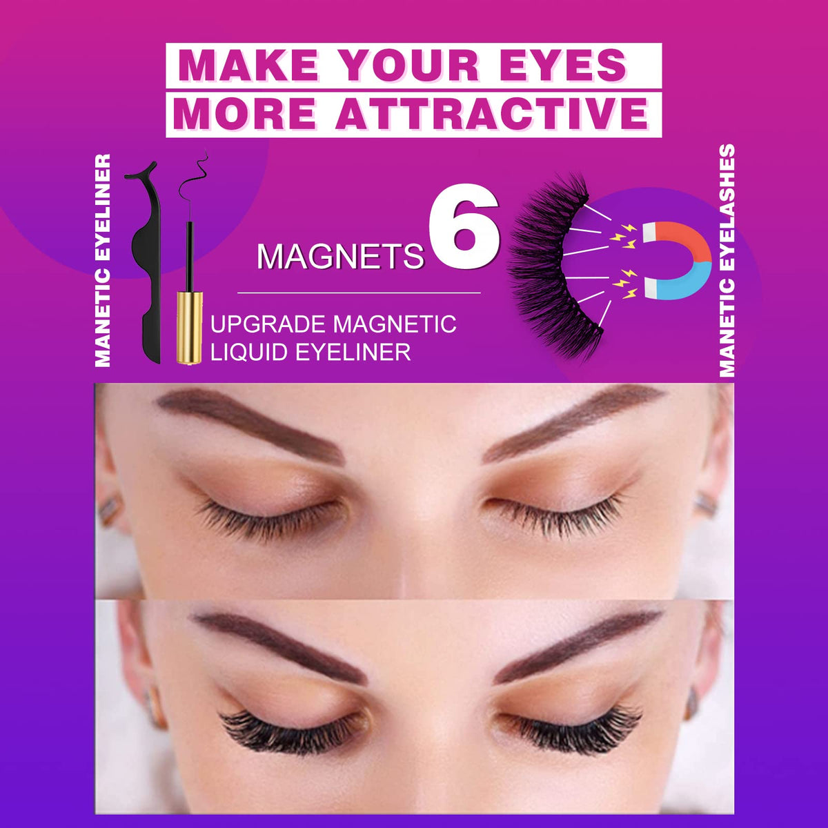 royaomis fiber texture close-up highlighting 3D lashes for natural layered look