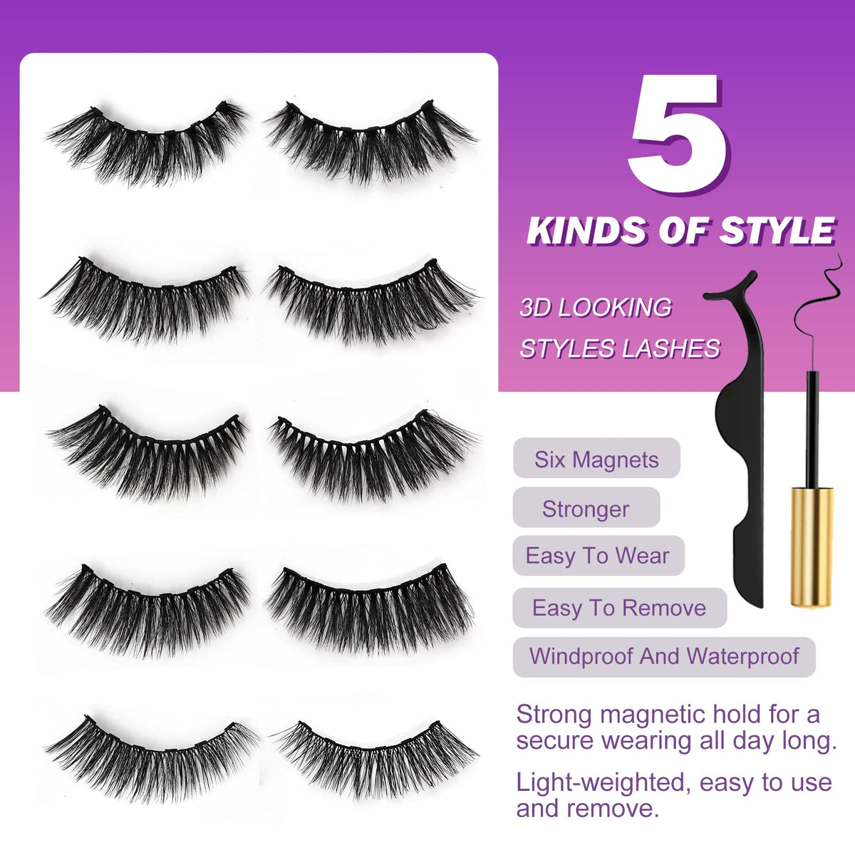 royaamis model wearing cat-eye lashes showing enhanced eye definition benefit