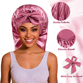 ROYBENS close-up of silky satin texture protecting hair fibers