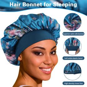 ROYBENS beside ruler to show roomy 12.9-inch diameter for large hairstyles