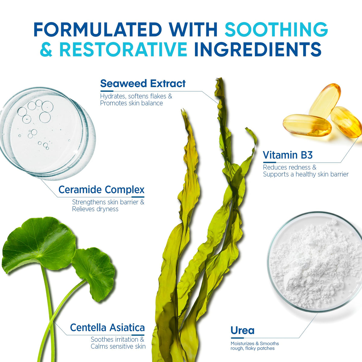 Roycederm applying serum to scalp patch, demonstrates targeted relief for flakes