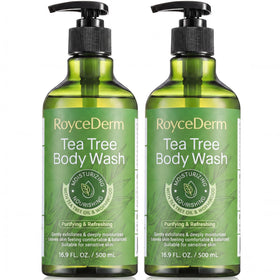 RoyceDerm front bottle showing label and clean design for easy identification