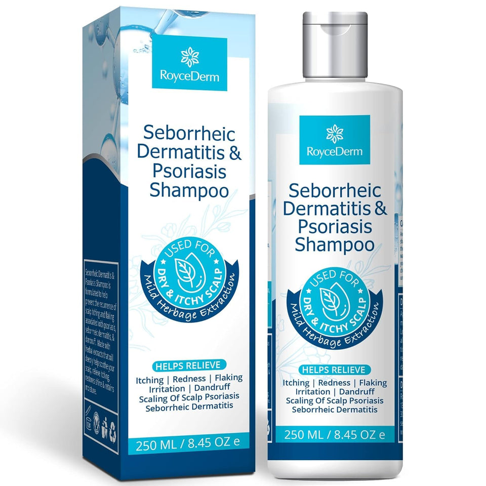 Roycederm front packaging showing clear product benefits and brand
