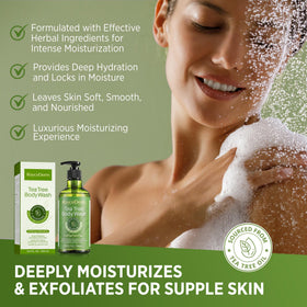 RoyceDerm creamy lather close-up demonstrating effective, moisturizing foam