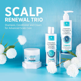 Roycederm set placed in bathroom lifestyle scene promoting routine comfort