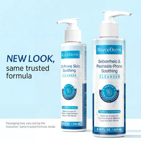 Roycederm bottle on bathroom vanity styled for daily routine showing seamless skincare integration benefit