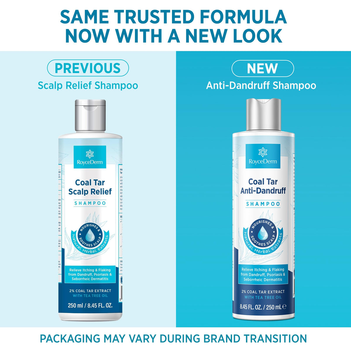 RoyceDerm gel dispensing from pump illustrating easy application benefit