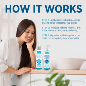 Roycederm bottles next to common items showing true size benefit