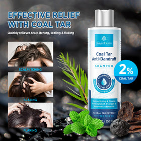 RoyceDerm shampoo lather close-up demonstrating gentle cleansing benefit