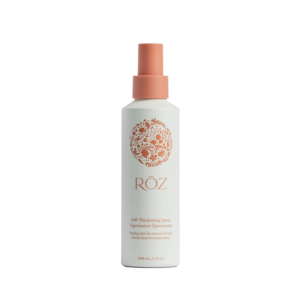 RŌZ spray front packaging showing product and volumizing benefit