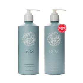 RŌZ front packaging duo showing bottles and benefits