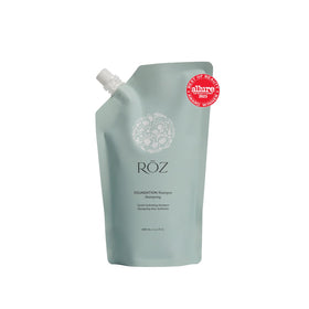 RŌZ refill pouch front view showing design and branding, eco-friendly refill benefit