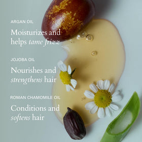 RŌZ Santa Lucia before and after ends showing reduced split appearance and shine.