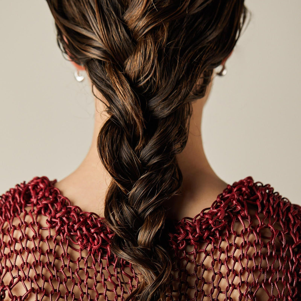 RŌZ hair styled after air-dry, smooth natural movement and manageability benefit