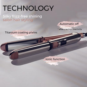 Rozamor curling demonstration producing soft waves with rounded outer edge