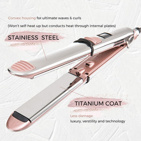 Rozamor titanium plates close-up highlighting smooth surface for even heat