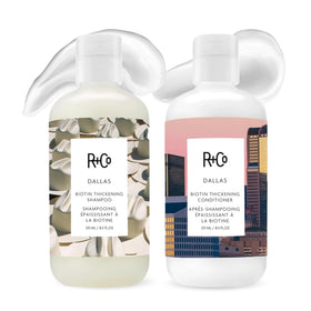 R+Co bottle front packaging showing product and branding with clear benefits
