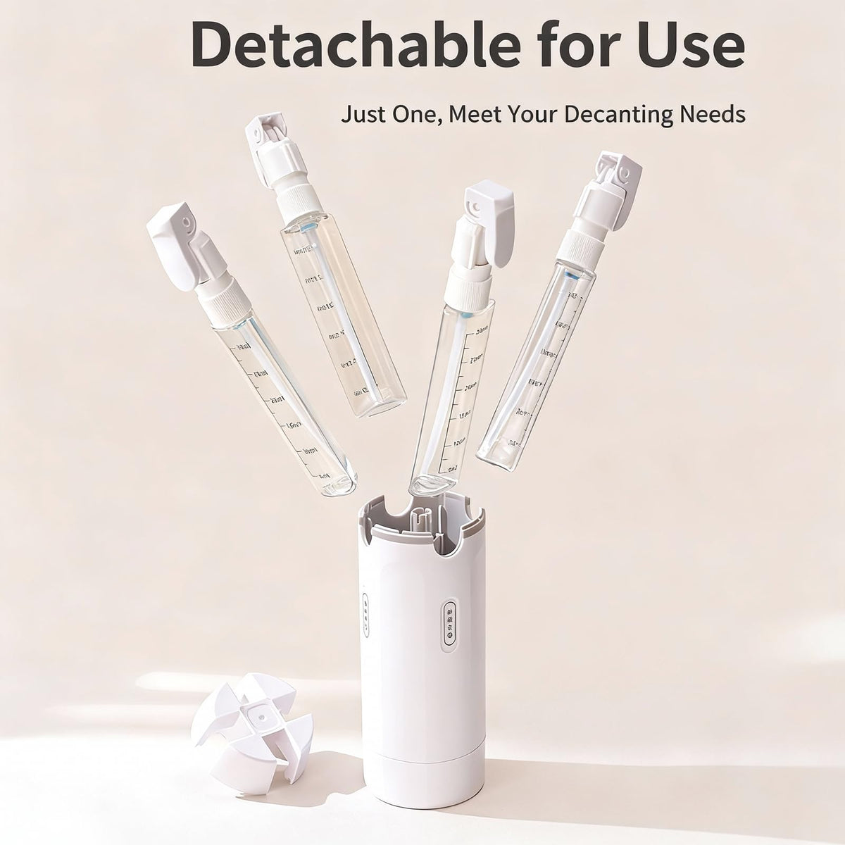 RSN dispenser inside a packed travel bag illustrating tidy portable storage