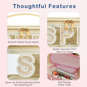 RSRSLEII interior packed with sunscreen and makeup for organization