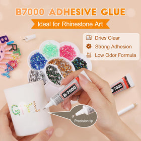 RTTTHEL two B7000 glue tubes with precision tips for neat strong bonds
