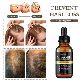 Hand applying Ruahouine serum to scalp demonstrating easy, precise twice-daily use