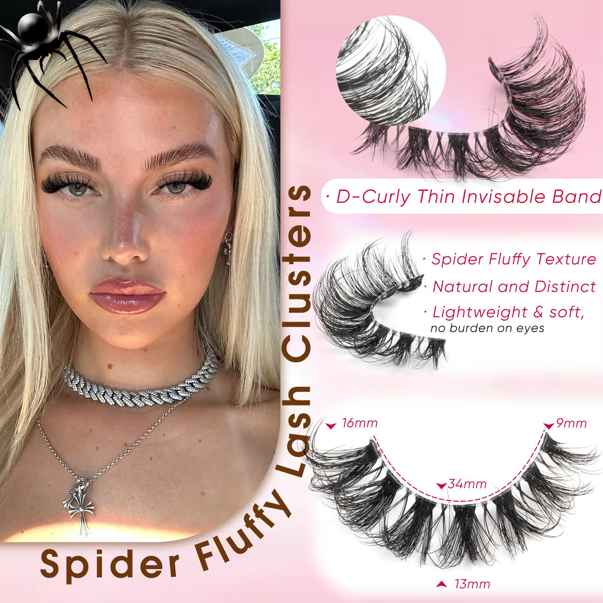 Ruairie close-up of faux mink fibers highlights soft texture and realism