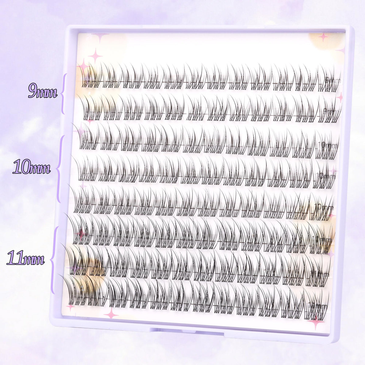 Ruairie length comparison 9mm 10mm 11mm illustrating styling options