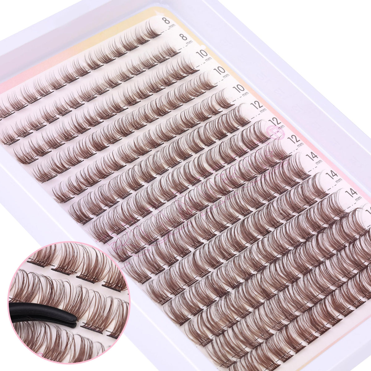 Ruairie display of five mixed lengths highlighting customization options