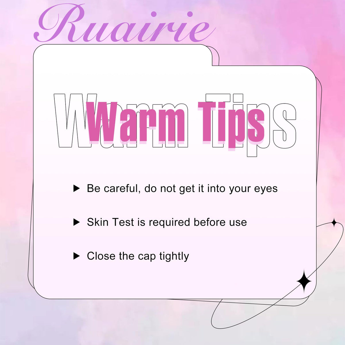 Ruairie lifestyle image of woman applying glue for fast, professional-feeling results