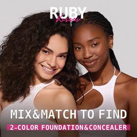 Ruby Kisses before and after cheek contour showing sculpting benefit