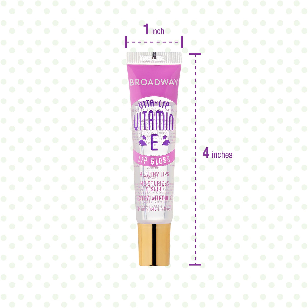 Ruby Kisses gloss tucked in purse suggesting portability and quick touch-ups