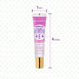 Ruby Kisses gloss tucked in purse suggesting portability and quick touch-ups