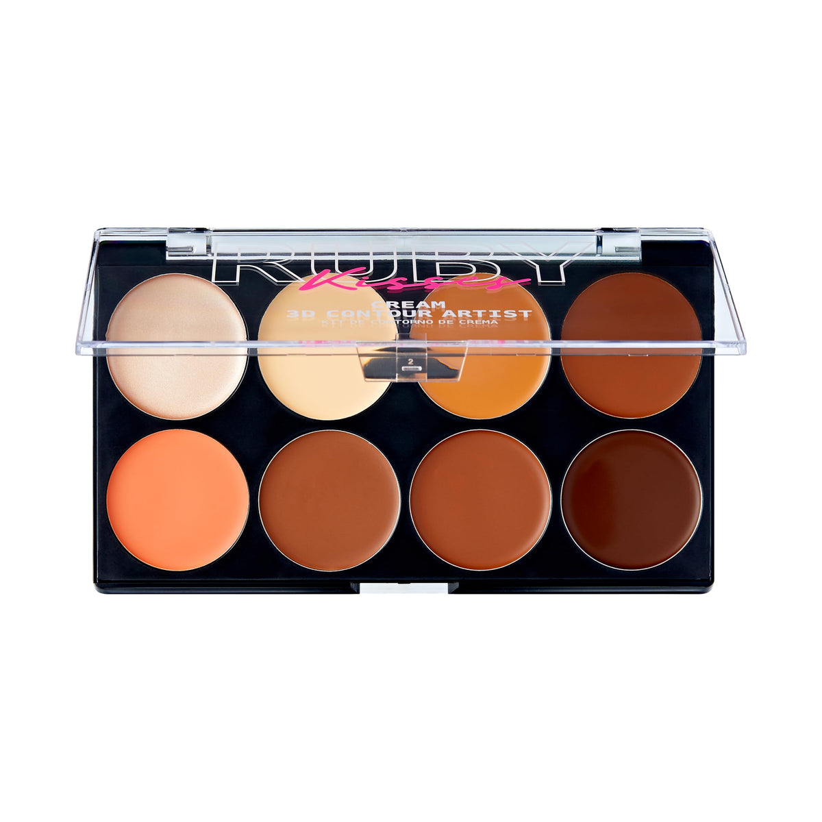 Ruby Kisses open palette with three shades for contouring and highlighting