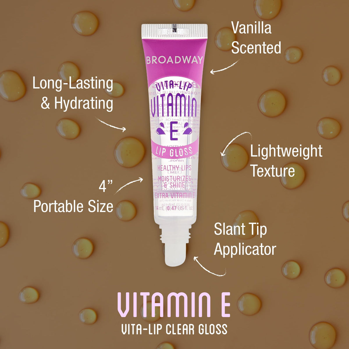 Ruby Kisses lip gloss wand applying clear gloss for smooth application