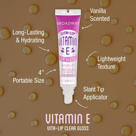 Ruby Kisses lip gloss wand applying clear gloss for smooth application